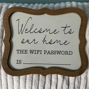 Welcome To Our Home Wifi Password Decor